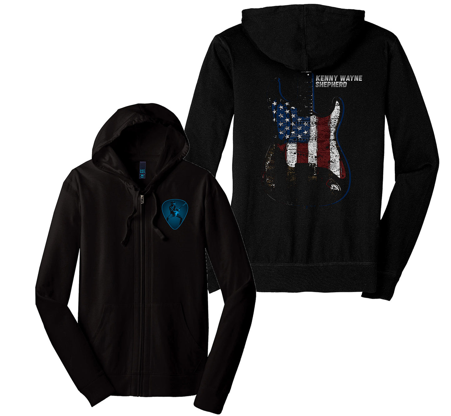 KWS Signature Series - Red White & Blue Guitar Light Weight Hoodie
