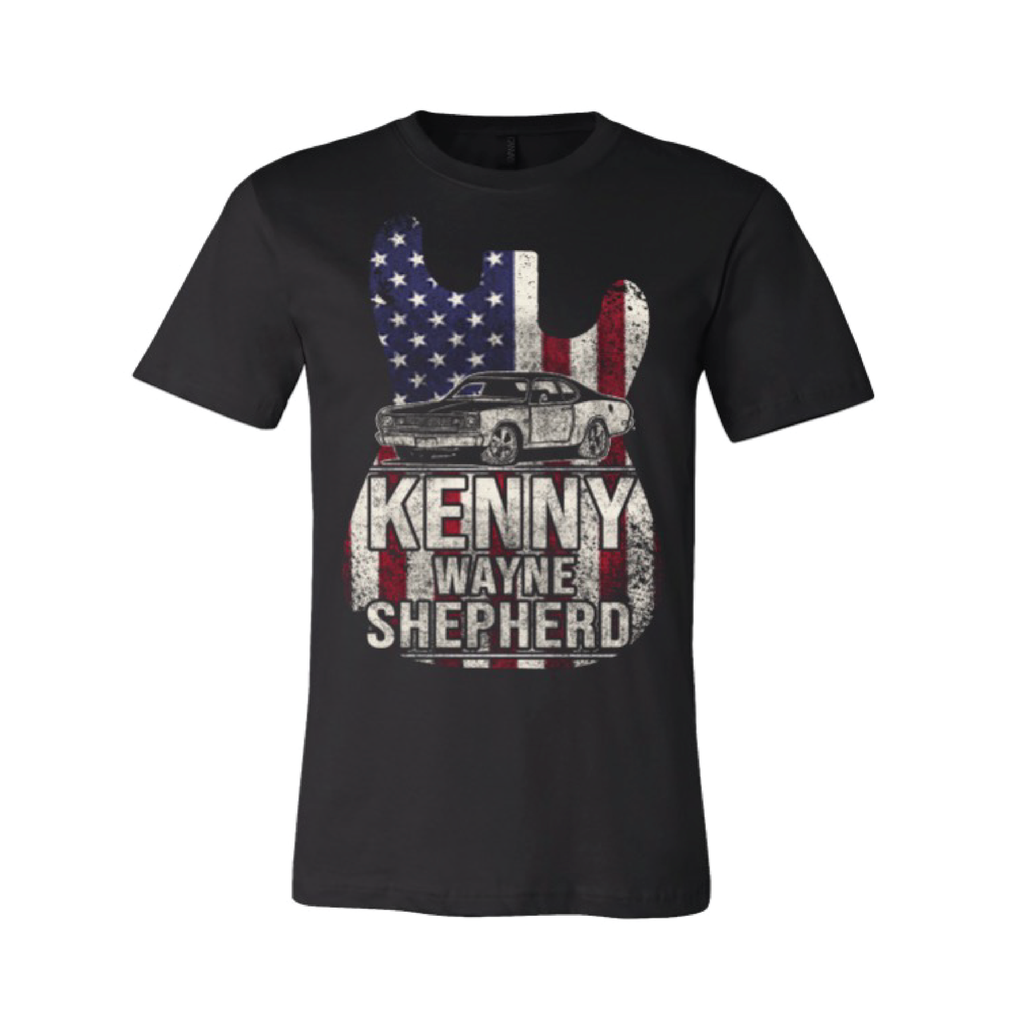 Guitar Flag Car T-Shirt