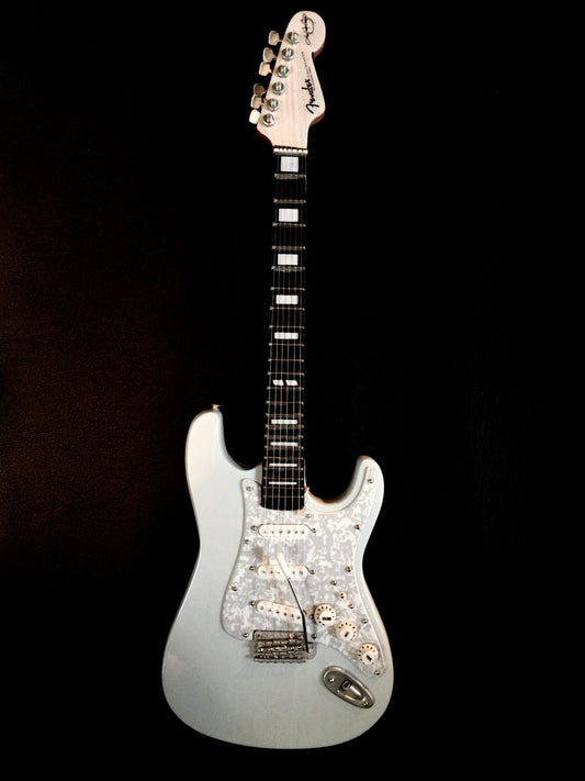 Autographed Miniature Replica of Kenny's Sonic Blue Signature Series Strat